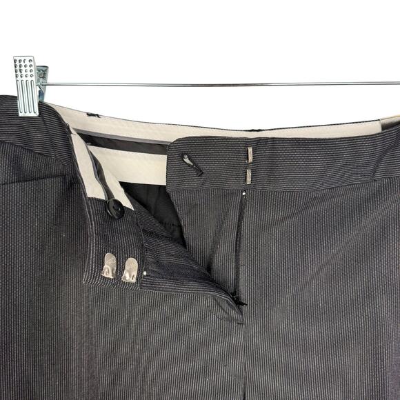 New Lane Bryant Pinstripe Wide Leg Pleated Trousers Formal Business Pants 18 - Picture 10 of 13